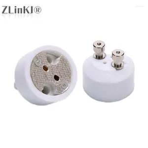 Portalámparas GU10 a MR16 Base de zócalo de cerámica Bombilla LED halógena G4 GU5.3 GY6.35 Adaptador de pin Soporte convertidor