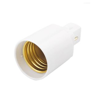 Supports de lampe haute qualité G24 - E27 retardateur PBT ampoule douille vis de Base LED lumière halogène adaptateur convertisseur 2 broches en gros