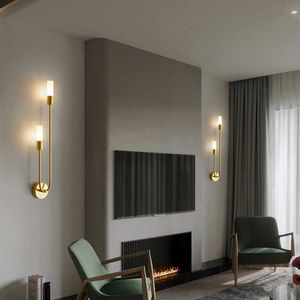 Lampes Vente Chaude LED Nordique En Laiton Applique Chambre Chevet Lecture Couloir Allée Maison Décoration Intérieure LightingHKD230701