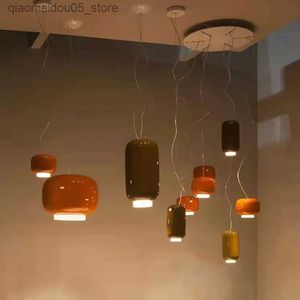 Lampes Shades Chouchin Chandelier Verre italienne avec designer d'éclairage Foscarini Light Simple Style Chambre Decoration Restaurant Lighting Q240416