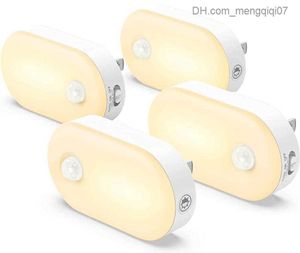 Lampes Shades Night Lights 2022 Motion Sensor LED Light Plug In Dimmable Smart Wall Lamp Pour Bébé Enfants Chevet Chambre Corridor Z230805
