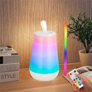 Lampes Shades Touch Dimmable Night Light Led Chevet 2400mAh Rechargeable USB Portable Enfants Bébé Chambre Salon 230411