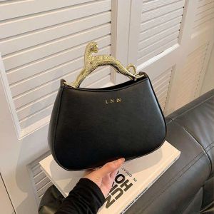 Lanvi sacs léopard Handl petit sac sac à bandoulière unique sac à bandoulière mode tête léopard sacs à main pour femmes