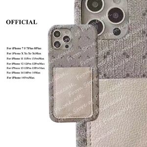 Étuis de téléphone design rétro DoubleG pour iPhone 16 15 14 13 12 11 Pro Max 15pro 14pro 13pro 12pro X XR XS XSMax 7 8 plus Étui portefeuille classique avec boîte à logo