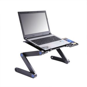 Escritorio para computadora portátil, cama de aleación de aluminio, mesa plegable, soporte para computadora de escritorio, soporte de elevación, accesorios para computadora