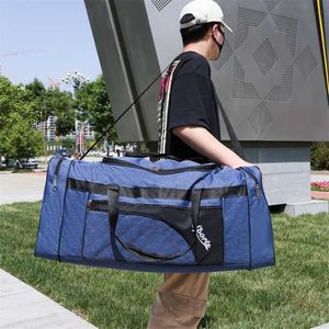 Bolsas de viaje Unisex portátiles de gran capacidad, bolsa de equipaje plegable, bolso Oxford impermeable, hombro de ocio al aire libre XA270F 202211