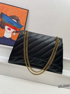 Bolso grande de diseñador Crush para hombre y mujer, bolso de moda, cadena de gran capacidad, cuerpo cruzado, media luna, bolso de cuero genuino de lujo