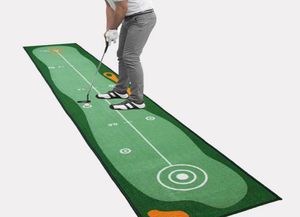 Gran práctica de golf Mattador de alfombras Putt Mat Green Golf Golf Practice Interior Oficina3778242