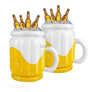 Enfriadores de bebidas de cubo de hielo de cerveza inflable grande Enfriador de taza de cerveza inflable de PVC de 18 