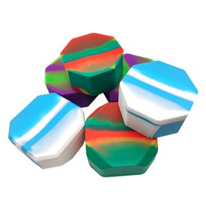 Contenedores de silicona octagonales grandes 1 juego 