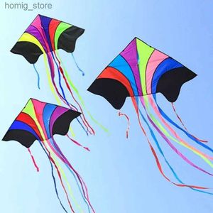 Livraison gratuite Grande brise de cerf-volant Rainbow Flying Easy To Fly Toys Chinois Toys Outdoor pour adultes Rainbow Y240416