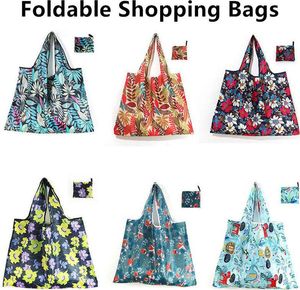 Bolsas de compras plegables de gran tamaño, bolsa de almacenamiento para el hogar de tela Oxford, bolsa plegable ecológica reutilizable, bolsas de comestibles multifunción