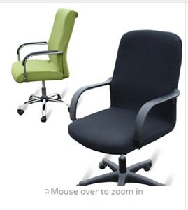 Livraison gratuite bureau ordinateur chaise couverture côté fermeture éclair conception bras recouvre chaise extensible rotatif ascenseur chaise couverture grande taille