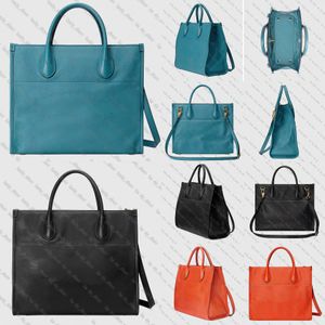 Gran bolso con bolso de logotipo G bolso de cuero negro lujo de lujo azul color naranja gran capacidad para hombres de negocios.