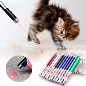 Laser Funny Cat Stick 2 In1 Beam Red Laser Pointer Pen With White LED Light Childrens Play Cat Toy Gift For Pets
