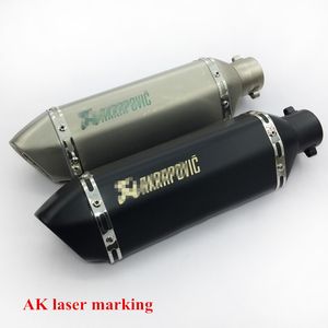 Marquage laser Akrapovic 38-51mm silencieux d'échappement de moto universel silencieux avec DB Killer amovible