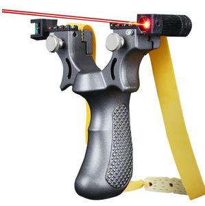 Tirachinas láser de alta precisión para caza al aire libre, catapulta de arco de resina con banda de goma, entretenimiento deportivo, accesorios de juego de juguete