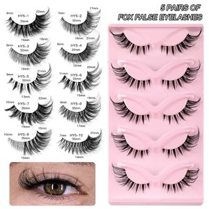 Lashes Fox Eyes Fals Cils Cat Eye Lashes Lash Extension Fournitures Cosplay Cosplay Cils BEAUTURE Tools de maquillage féminin Manga