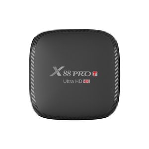 Dernier android 10.0 TV BOX X88 PRO T H313 Quad-Core 1GB 8GB 2GB 16GB intégré 2.4G 5G WIFI lecteur multimédia intelligent