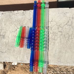Dernier Kit de poignée de fumer en plastique acrylique coloré Portable innovant jetable bricolage test narguilé Shisha pipe à eau barboteur tuyaux conseils porte-cigarette DHL