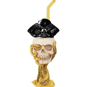 Últimas resina colorida PirateSkull Octopus Stand Pipes Hookah Shisha Smoking Dry Herb Tabaco Filtro Bowl Ice Cake Waterpipe Bong Handpipes DHL