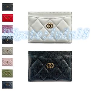 Derniers produits porte-cartes Designer Hommes Femmes sacs à main portefeuilles 7A qualité avec boîte porte-cartes en cuir d'agneau luxe femme CC portefeuille porte-monnaie voyage Pochette à clés