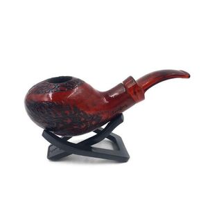 Dernière pipe à fumer en bois rouge avec des modèles de support Cigarette de tabac en acajou Filtre à base de plantes Conseils Tuyaux Accessoires d'outils