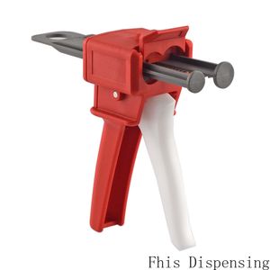 Cartucho de pegamento AB rojo chino de último estilo 2:1 1:1 pistola dispensadora Manual Universal de 50ml