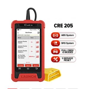 LAUNCH X431 CRE205 coche OBD2 escáner Auto motor OBD2 ABS Airbag lector de código herramienta de diagnóstico TPMS SAS aceite EPB 5 reinicio actualización gratuita