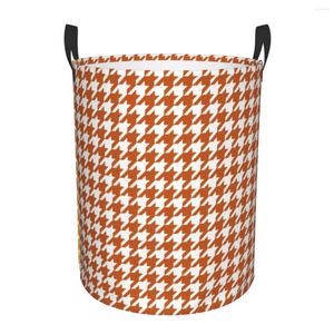 Sac à linge Panier à forte à forte orange Panier à dents de chiot géométrique Baby Kids Toys Storage Bin