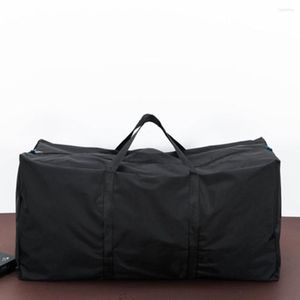 Laundry Bags Unisex Large Capacity Folding Duffle Bag Travel Clothes Storage Zipper Oxford Weekend Thin Portable Moving Luggage