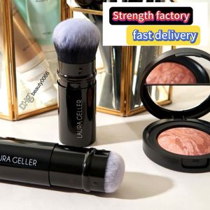 Laura Gellers New York rétractable Laura Geller Black Kabuki Makeup Brush Brush Professional Making Up Brosses