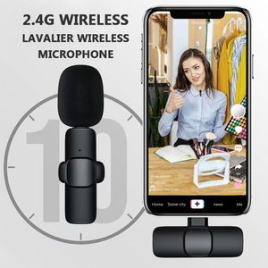 Microphone Lavalier sans fil pour IPhone IPad Mini Iphone Plug-Play Denoise Revers Clip sur Mic pour enregistrement vidéo, jeu en direct, interviews, YouTube, TikTok, Vlog