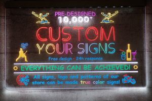 Customized 3D Engraved LED Light Sign - True Color Signage for Wholesale and Retail