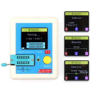 LCR-T7 nouveau testeur de transistor TFT Diode Triode capacitance mètre LCR ESR mètre NPN PNP MOSFET IR testeur multifonction multimètre