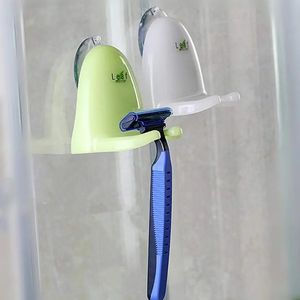 Feuille rasoir porte-brosse à dents salle de bain ventouse ventouse crochet rasoir pour salle de bain