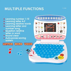 Learning Toys Machine Laptop Computer Child Electronic Preschool Language Education Gift Toddler Kid Developing Cognitive Skills 231123