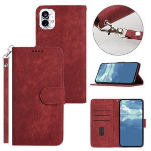Étuis en cuir pour Nothing Phone 1 Iphone Samsung Wallet Phone Case PU Cover avec lanière Photo Frame Stripe