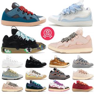 Cuir Curb Extraordinaire Embossed Hommes Femmes Hightop Calfskin Caoutchouc Nappa Platformole Chaussures Baskets Casual Chaussures Sneaker Taille 35-46