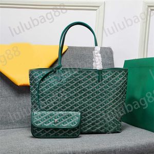 Bolso de diseño de cuero anjou bolso bolso de diseño de bolsas con billetera compuesta gran capacidad para mujeres bolsos de compras negros verdes bolsos de hombro de doble letra moda xb157