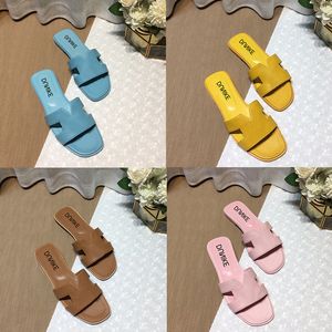 Cuir authentique Classic Gai Sandals Beach Slipper Designer Slides Femme Chaussures Summer Flat Flip Flops Crocodile Skin Sandal Ladies Mashing