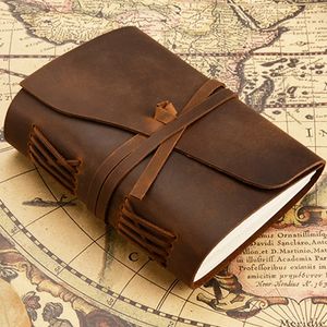 Magazine en cuir Note de voyage Handmade Vintage Cuir Bound Writing 240417