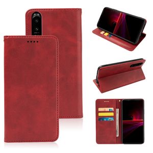 Étui en cuir pour Sony Xperia 10 V 5 IV PDX-224 Pro-i 5 III Ace II SO-41B 10 III Lite Flip Cover Wallet Étui en cuir avec porte-carte