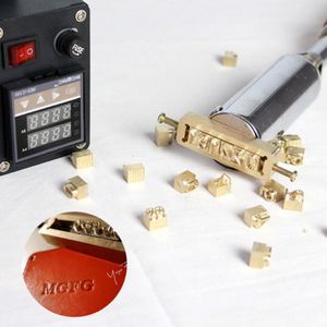 Lettre en cuir en laiton mobile Moule alphabet personnalisé Symbole de presse de presse d'outil d'envie