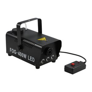 LED 400W Control inalámbrico Máquina de humo Mini RGB Entrelazado LED Luz antiniebla Fogger Efecto de iluminación de escenario profesional para escenario de fiesta de boda