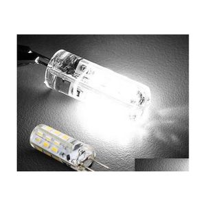 Ampoules Led Smd 3014 Bbs Lustre Cristal Lumières Dc 12V G4 2W 24 Led Blanc Chaud / Blanc Froid Maïs Lumière Avec 2 Ans De Garantie Drop De Dhicj