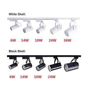 Ampoules LED Rail d'éclairage 6W 10W 14W 24W 36W 120 Angle de faisceau Plafond blanc froid et chaud