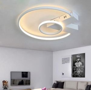 Luz de techo Led moderna Plafonnier de aluminio regulable con control remoto para sala de estar dormitorio restaurante baño