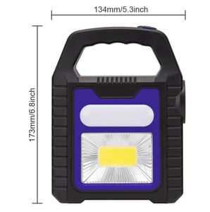 LED cob Lanterns Lights Portable Spotlight Searchlight USB Rechargeable table lamp Handheld Work Light outdoor Camping Lantern