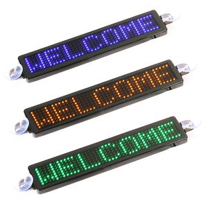 Affichage LED 23CM Car LED Signage Screen Module Control Bluetooth Programmable Scrolling Message LED Board CAR LED Sign Display Red Text APP 230725